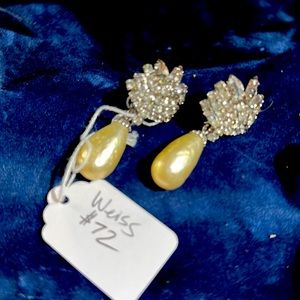 Weiss vintage celebrity previously owned clip on earrings